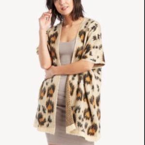 Sole Society Leopard Print Cozy Wrap